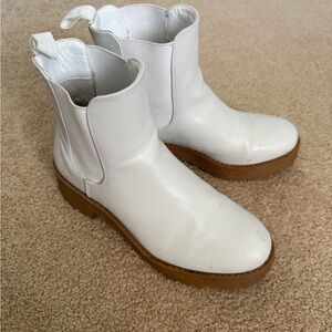 Dirty Laundry White Boots